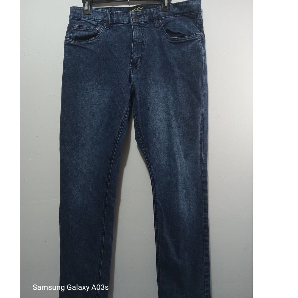 Urban Star Size 36x32 Jeans Dark Wash Denim Regular Fit Everyday Casual Mens